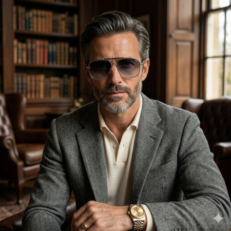 Ochelari Brooks Aviator T-Frame Silver [1]