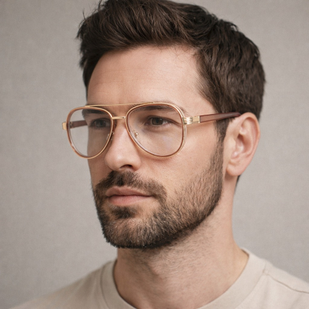 Ochelari Brooks Aviator Transparent Frame Goldish [1]