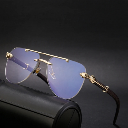Ochelari Brooks Frameless Aviator Gatopardo Transparent [1]