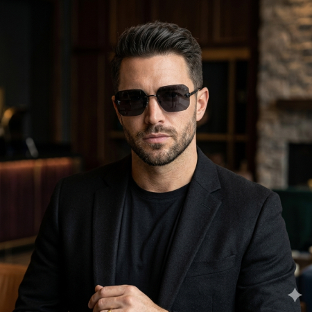 Ochelari Brooks Full Black Medusa Rimeless [1]