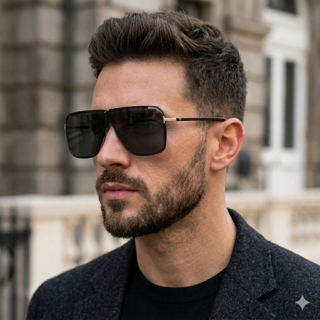 Ochelari Brooks Full Black T-Frame [1]