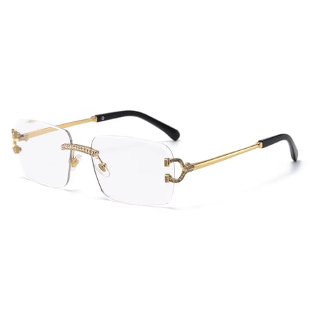 OCHELARI BROOKS - Ochelari Brooks Gatopardo Diamonds Rimeless