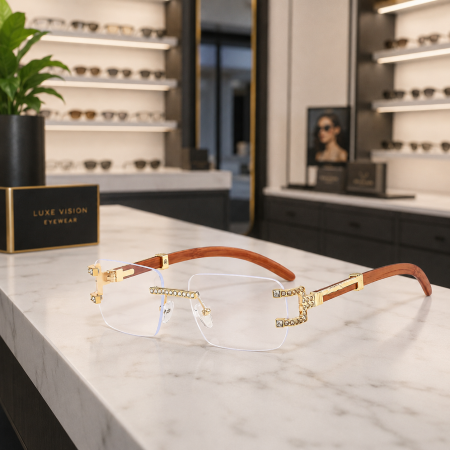 Ochelari Brooks Gatopardo Diamonds Rimeless [2]