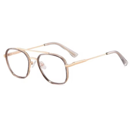 OCHELARI BROOKS - Ochelari Brooks Gold Frame SandTea