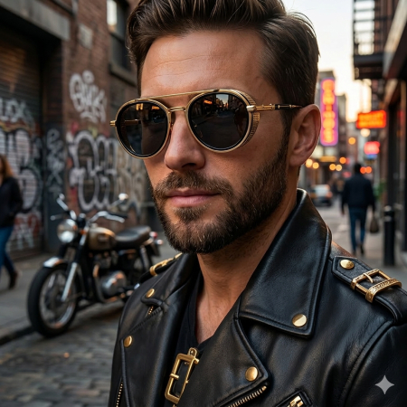 Ochelari Brooks Gold Luxury Aviator [1]