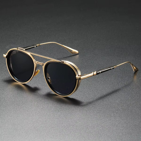 OCHELARI BROOKS - Ochelari Brooks Gold Luxury Aviator