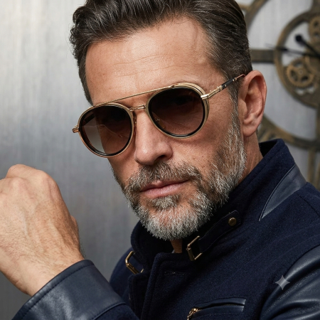 Ochelari Brooks Gold Luxury Aviator Brown Lens [1]