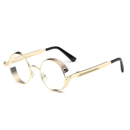 RAME OCHELARI - Ochelari Brooks Gold Punk Transparent Lens