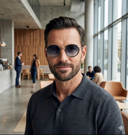 Ochelari Brooks Gold Round Modish [3]