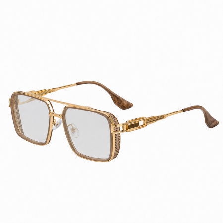 BARBATI - Ochelari Brooks Gold Semi-Transparent Phoenix