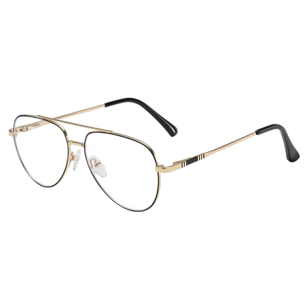 RAME OCHELARI - Ochelari Brooks GoldBlack Luxury Aviator