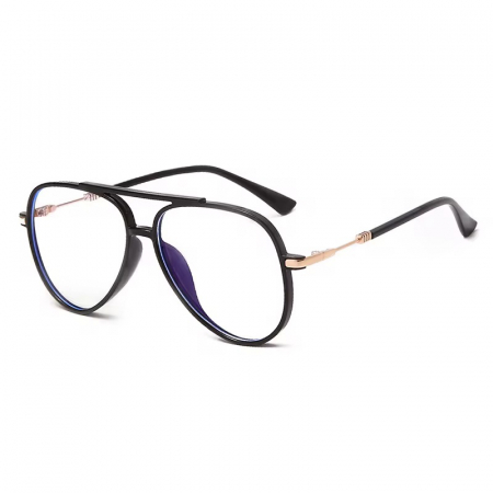 RAME OCHELARI - Ochelari Brooks GoldBlack Oversized Aviator