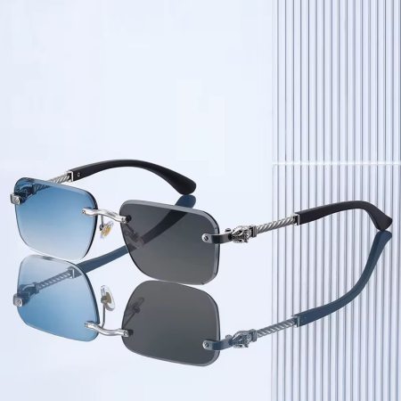 Ochelari Brooks Heliomat Blue Gatopardo Rimeless [3]