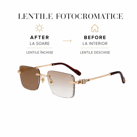 Ochelari Brooks Heliomati Gatopardo Beige Diamond Cut [2]