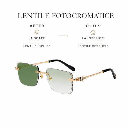 Ochelari Brooks Heliomati Gatopardo Green Diamond Cut [2]