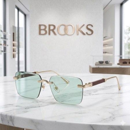 Ochelari Brooks Heliomati Luxury Gold Gatopardo [3]