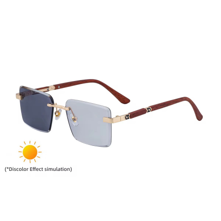 BARBATI - Ochelari Brooks Heliomati Vintage Rimeless Square