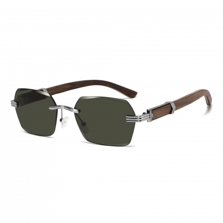 OCHELARI BROOKS - Ochelari Brooks Hexagonal Rimeless Mahon Arms