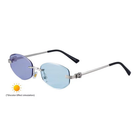 FEMEI - Ochelari Brooks Lentile Heliomate Rimeless Blue