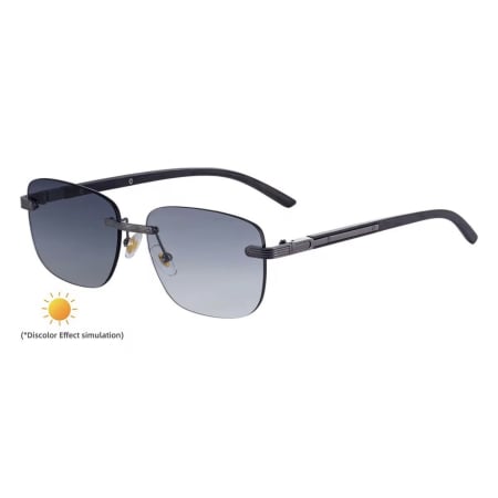 OCHELARI BROOKS - Ochelari Brooks Lentile Heliomate Rimeless Monaco Black
