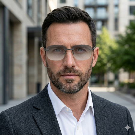 Ochelari Brooks Lentile Heliomate Rimeless Monaco Black [2]