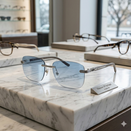 Ochelari Brooks Lentile Heliomate Rimeless Monaco Blue [2]