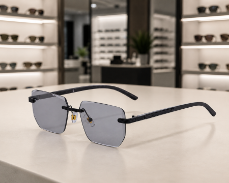 Ochelari Brooks Lentile Heliomate Rimeless Solitano Black [3]