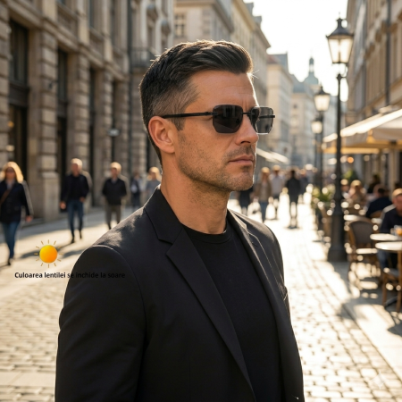 Ochelari Brooks Lentile Heliomate Rimeless Solitano Black [1]