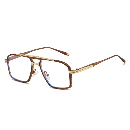OCHELARI BROOKS - Ochelari Brooks Luxury Full Metal Hensford Brown