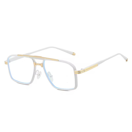 OCHELARI BROOKS - Ochelari Brooks Luxury Full Metal Hensford White