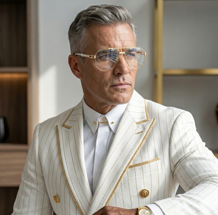 Ochelari Brooks Luxury Masterpiece GoldWhite [1]