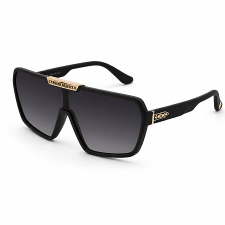 OCHELARI BROOKS - Ochelari Brooks Monolith Oversized Chrome Matte