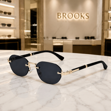 Ochelari Brooks Montclair Rimeless Black [3]