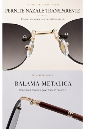 Ochelari Brooks Montclair Rimeless Cognac [4]