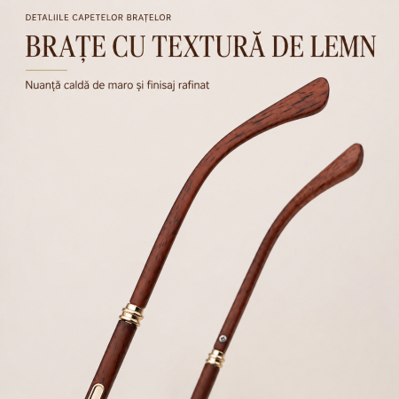 Ochelari Brooks Montclair Rimeless Cognac [3]