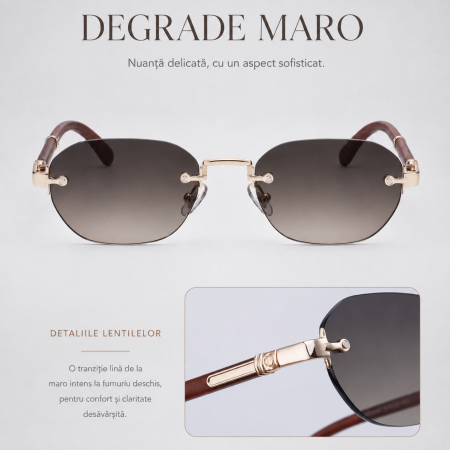 Ochelari Brooks Montclair Rimeless Cognac [2]