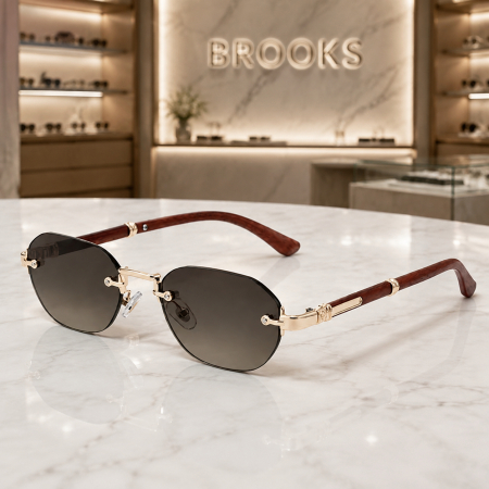 Ochelari Brooks Montclair Rimeless Cognac [5]