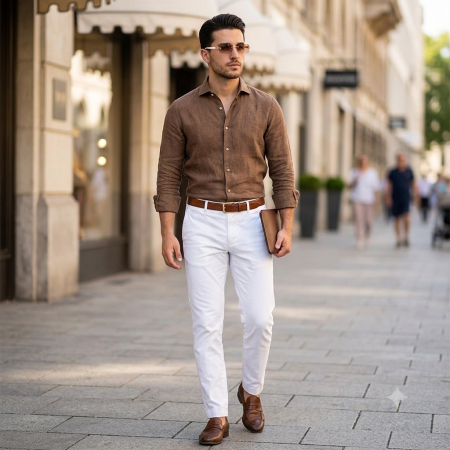 Ochelari Brooks Old Money Gatopardo Beige Rimeless [2]