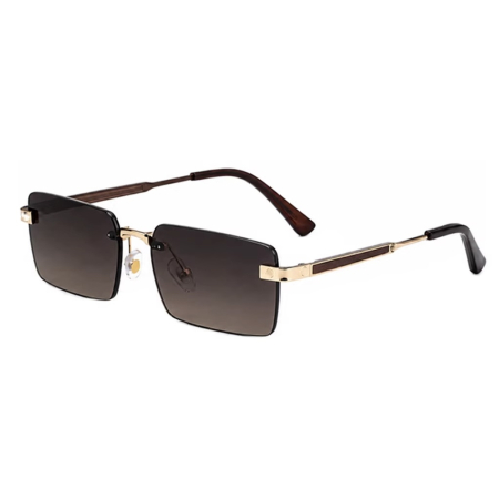 BARBATI - Ochelari Brooks Old Money Rimeless Cognac