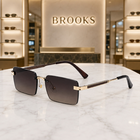 Ochelari Brooks Old Money Rimeless Cognac [2]