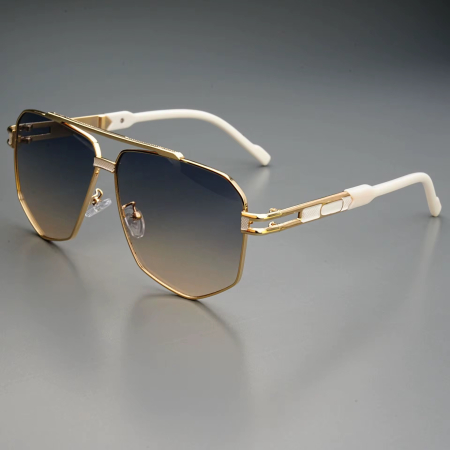 BARBATI - Ochelari Brooks Oversized Luxury White Palms