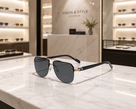 Ochelari Brooks Rimeless Aviator Black [2]