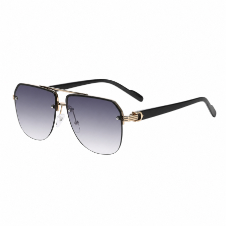 BARBATI - Ochelari Brooks Rimeless Aviator Blue Degrade