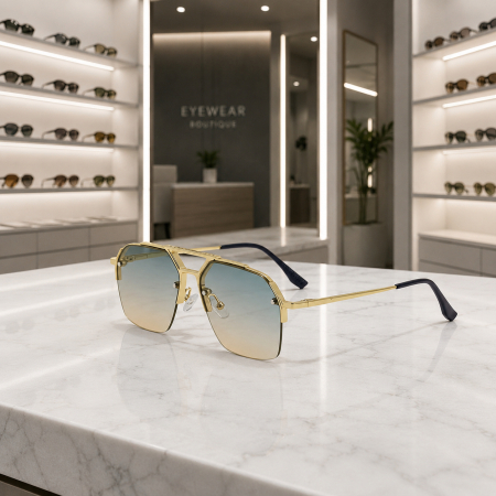 Ochelari Brooks Rimeless Azure Gold [3]