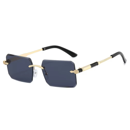 OCHELARI BROOKS - Ochelari Brooks Rimeless Black Lens Noir