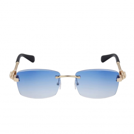Ochelari Brooks Rimeless Blue Gatopardo Knitted Arms [1]