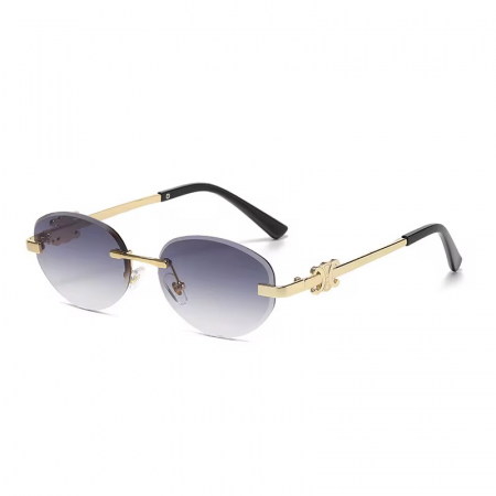 FEMEI - Ochelari Brooks Rimeless Blue Semi-Transparent Madine