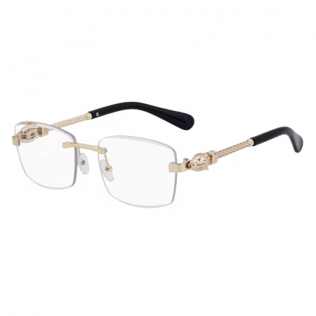 RAME OCHELARI - Ochelari Brooks Rimeless Gatopardo Knitted Arms