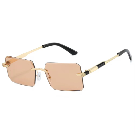 BARBATI - Ochelari Brooks Rimeless Sand Desert Lens