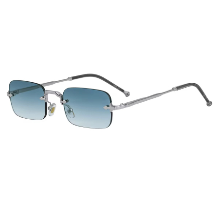 OCHELARI BROOKS - Ochelari Brooks Rimeless Slim Monaco Blue